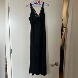 Abercrombie black slip dress